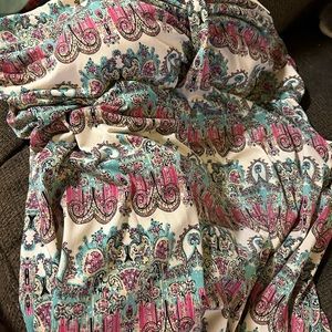 CATO Plus halter dress with beaded neck tie at top. Size 26